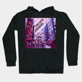 Akihabara Anime Tokyo Japan Retro Street Hoodie